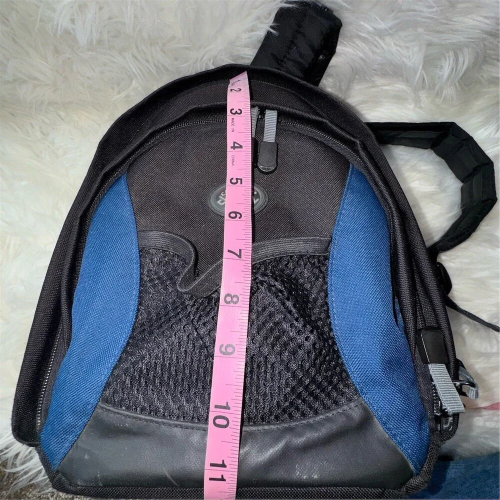 Tamrac Camera Backpack Bag Black/Blue Padded Straps Zippered Compartments Travel